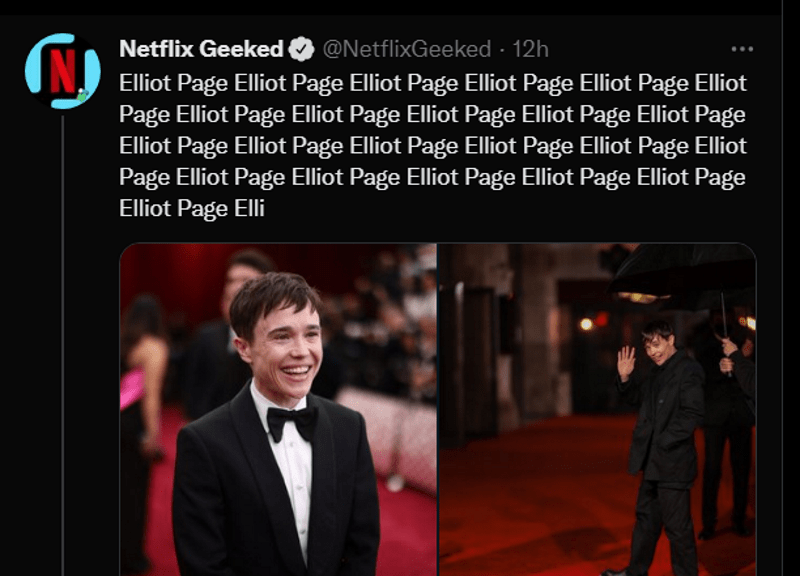 Netflix shows support for Elliot Page after deadname trends on Twitter 1