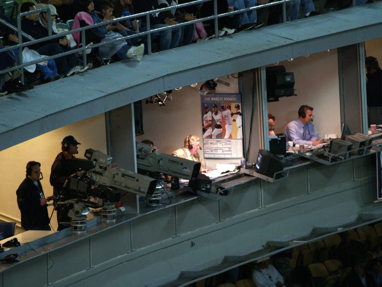 Vin Scully in booth