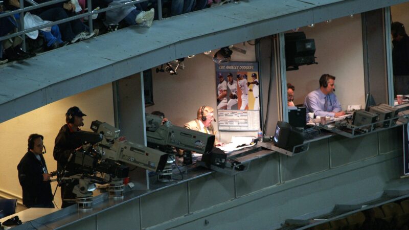Vin Scully in booth