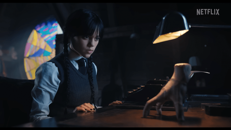 Wednesday Addams vs. Thing Official Clip Netflix 1 22 screenshot