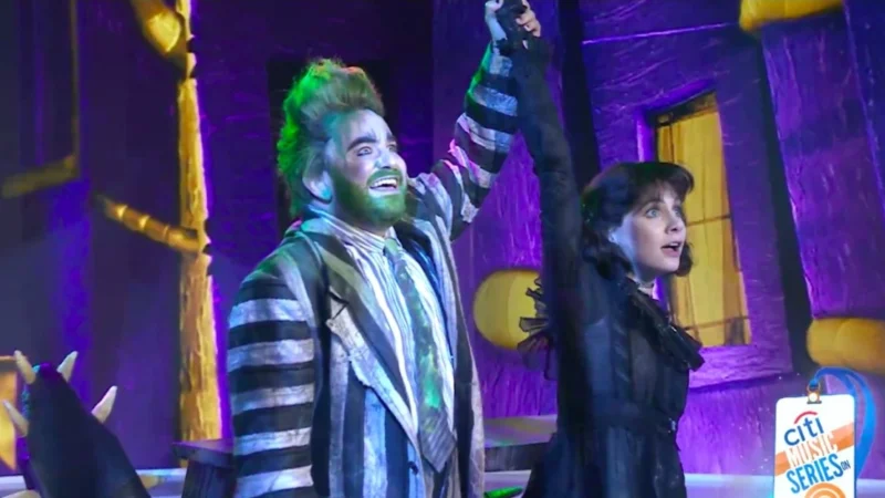 Alex Brightman and Elizabeth Teeter Beetlejuice on NBC Today