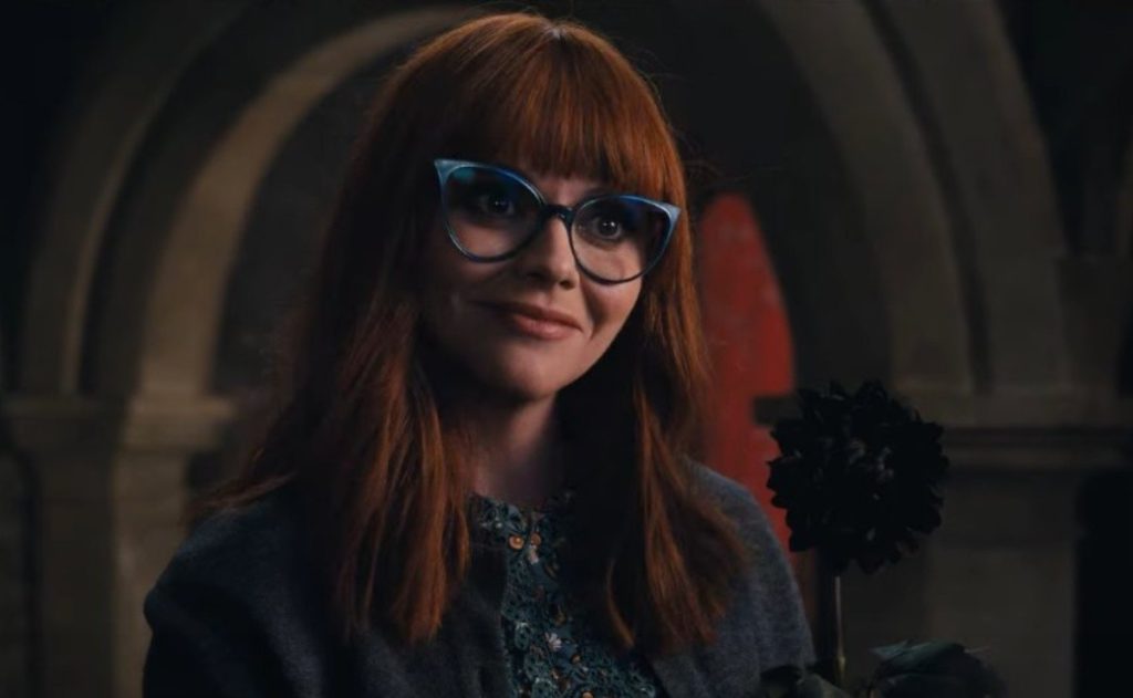 Christina Ricci as Marilyn Thornhill in the Netflix series Wednesday