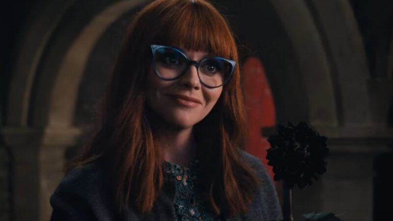 Christina Ricci as Marilyn Thornhill in the Netflix series Wednesday