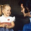 a young Lisa Marie Presley pictured with her father Rock and roll icon Elvis Presley