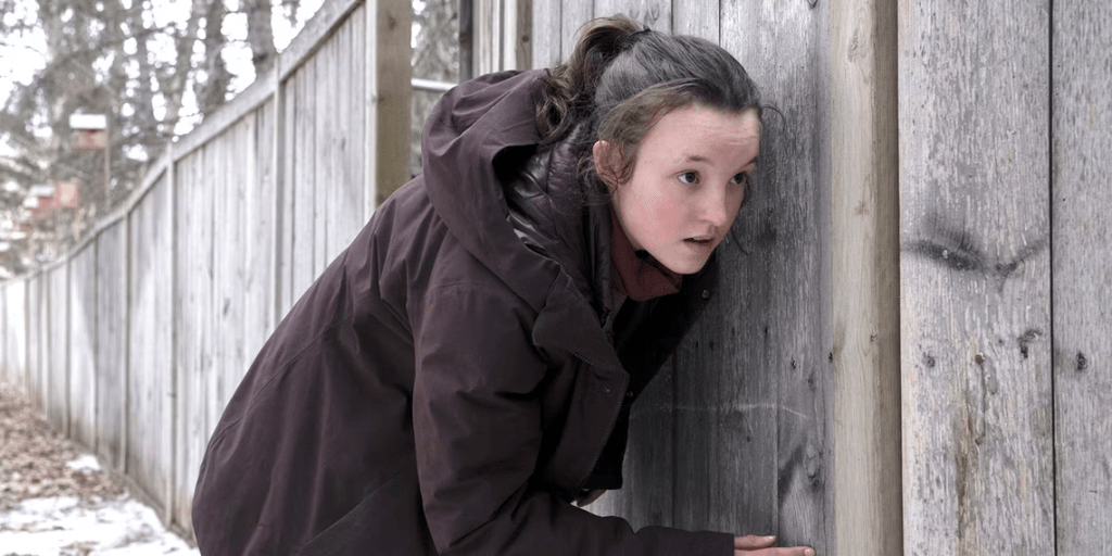 Bella Ramsey as Ellie in a scene from HBOs The Last of Us episode 8