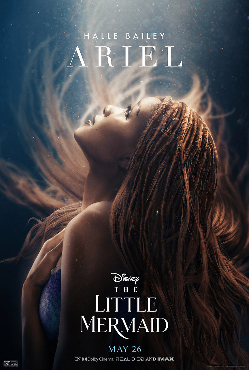 Halle Bailey Little Mermaid poster