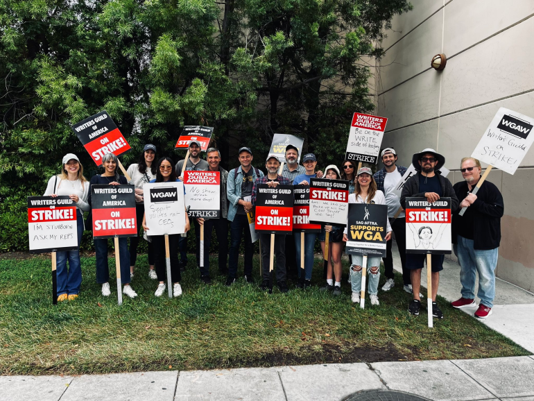 Raegan Revord takes part in WGA Writers Strike