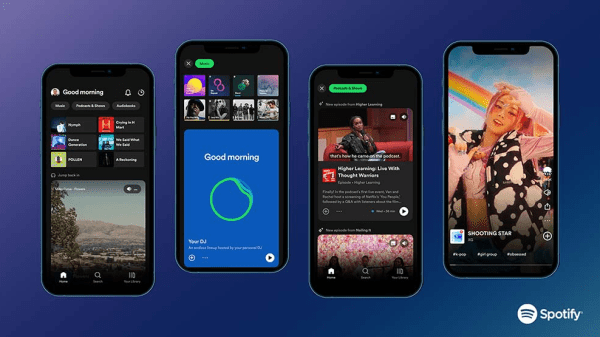 App features courtesy of Spotify