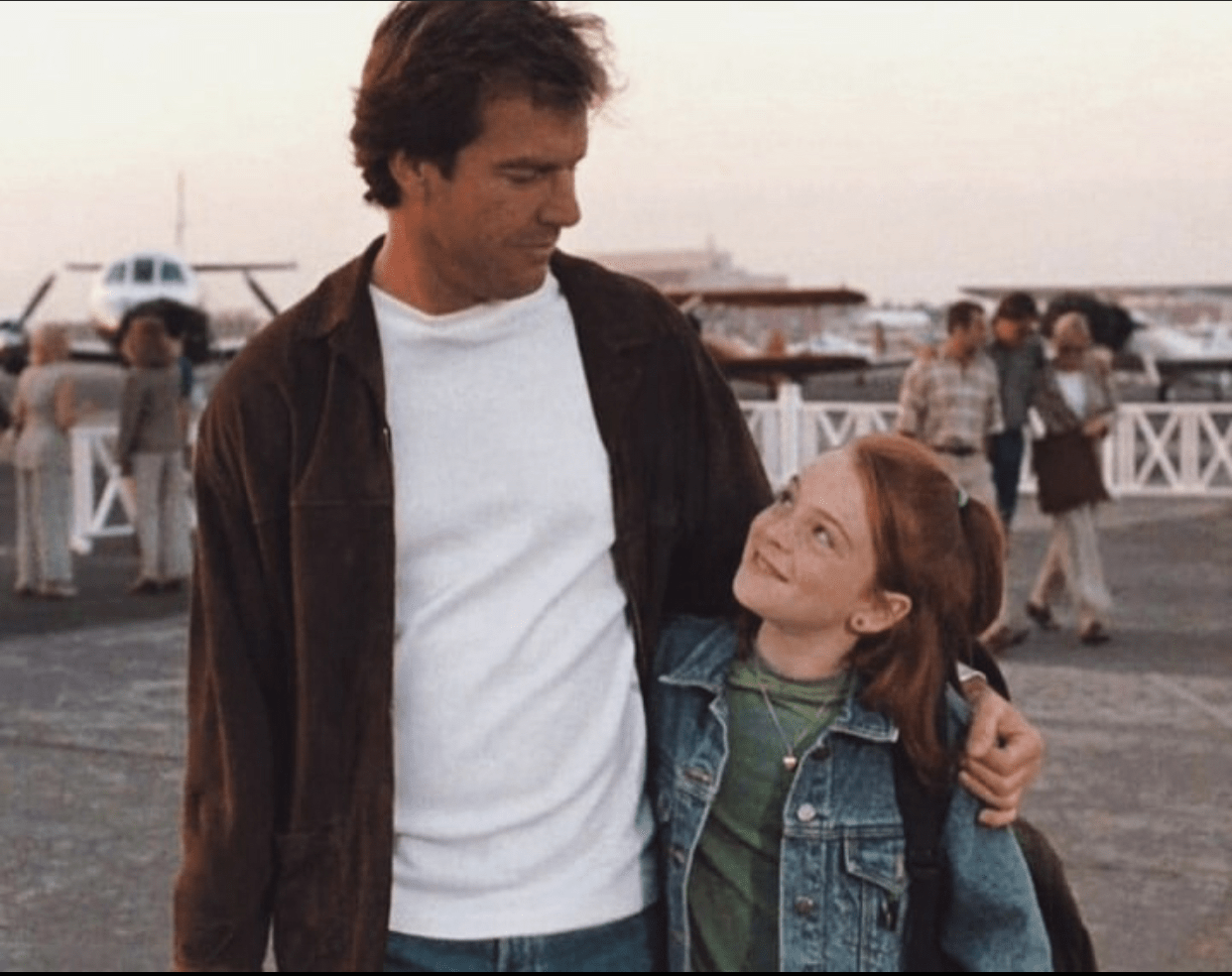 Dennis Quaid with Lindsay Lohan in The Parent Trap 1998
