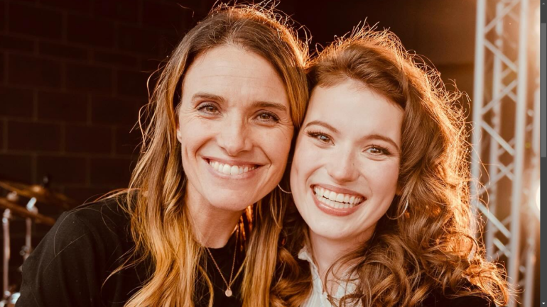 Rebecca St. James with Kirrilee Berger