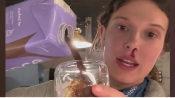 Millie Bobby Brown Coffee from the set of Stranger Things