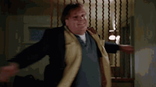 Chris Farley In Tommy Boy Gif