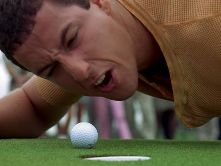 Adam Sandler and happy Gilmore