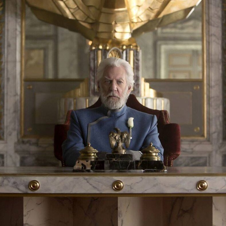 Donald Sutherland in The Hunger Games