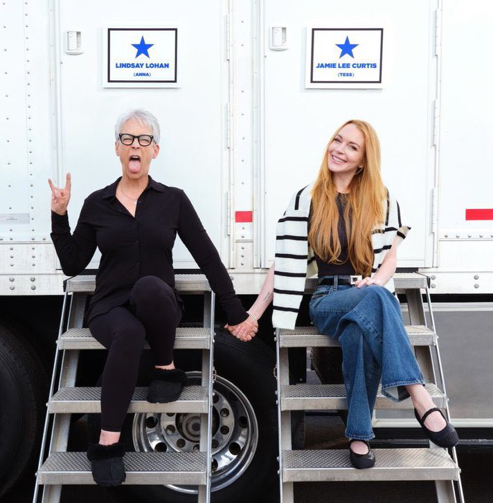 Freaky Friday 2 Jamie Lee Curtis Lindsay Lohan behind the scenes first look
