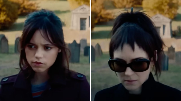 Jenna Ortega and Winona Ryder In Beetlejuice Betlejuice