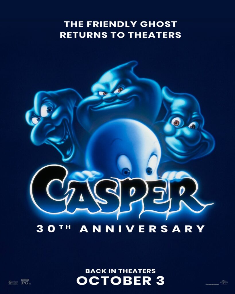 Casper 30th anniversary poster courtesy of Universal Pictures