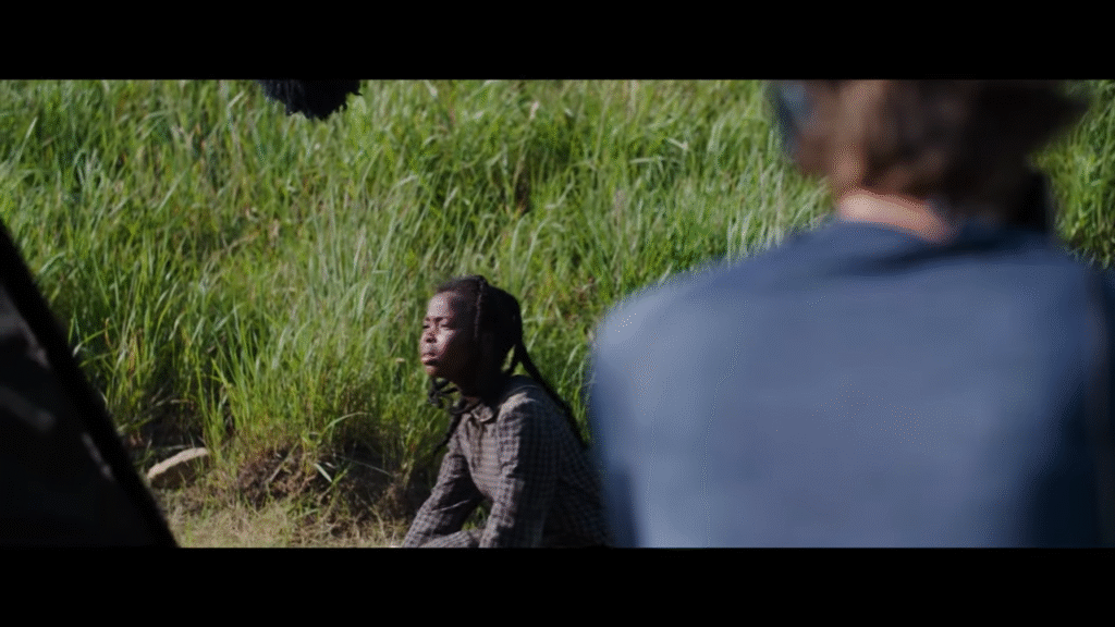 Behind the scenes on Sarah’s Oil: Naya Desir-Johnson filmed in character as Sarah Rector, as the production works to bring her inspiring story to life.