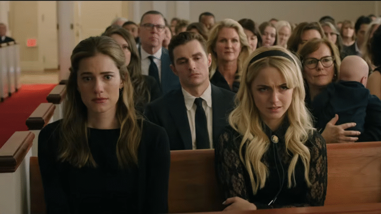 Mckenna Grace (right) and Allison Williams (left) in a scene from the new movie Regretting You, in theaters now.