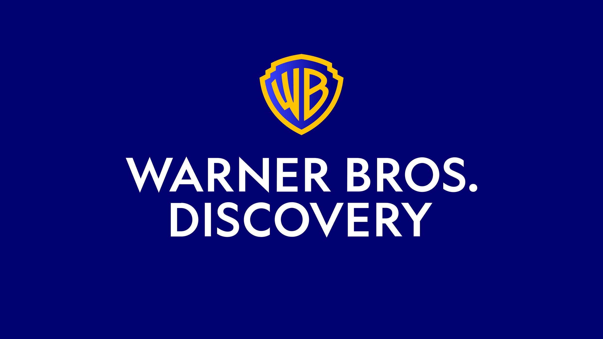 Warner Bros. Discovery company logo on a solid background.