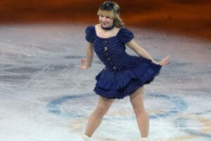 Alysa Liu skates at the Olympic Gala