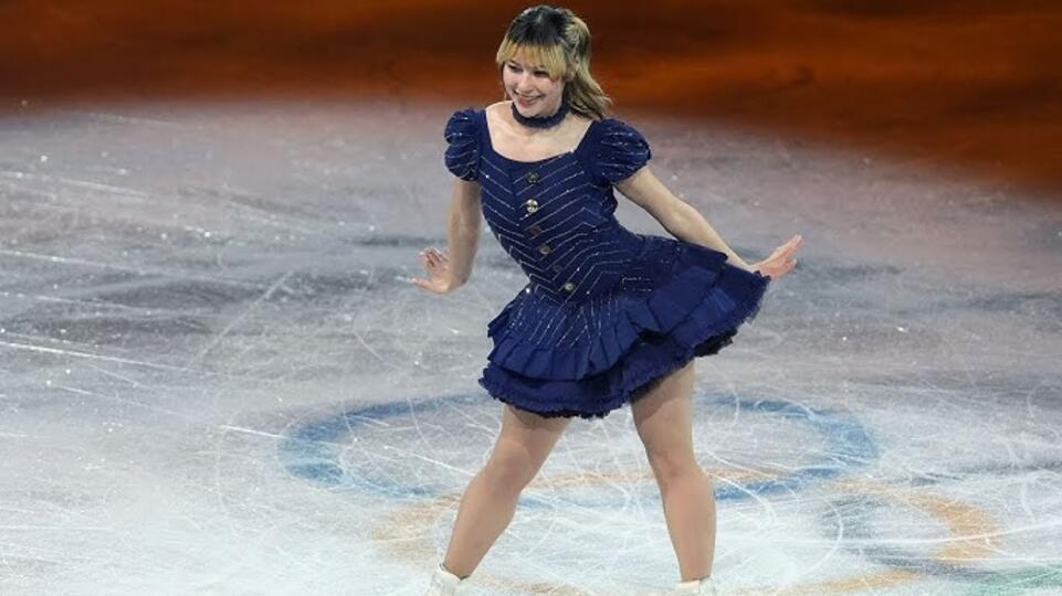Alysa Liu skates at the Olympic Gala