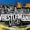 WrestleMania 42 Logo Allegiant Stadium Background Blur