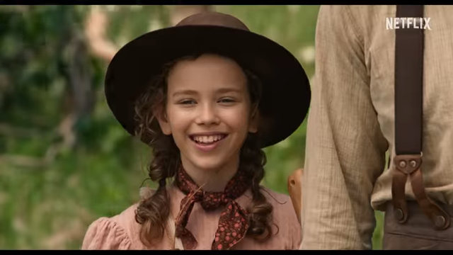 Alice Halsey as Laura Ingalls in the official full length trailer for Netflix's Little House on the Prairie adaptation