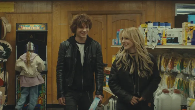 Mason Thames and Mckenna Grace in a scene from "Nimrods." (Inaugural Entertainment/Live Nation Studios)
