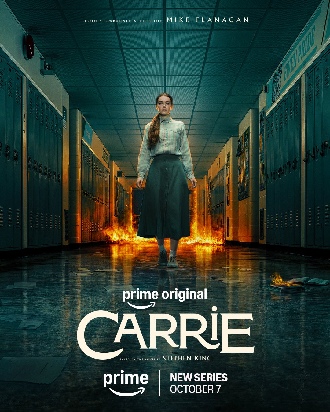 Official key art for Mike Flanagan’s Carrie on Prime Video, premiering October 7