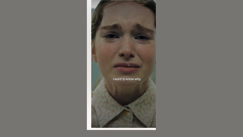 Summer Howell as Carrie White, tearful, in Prime Video's Carrie