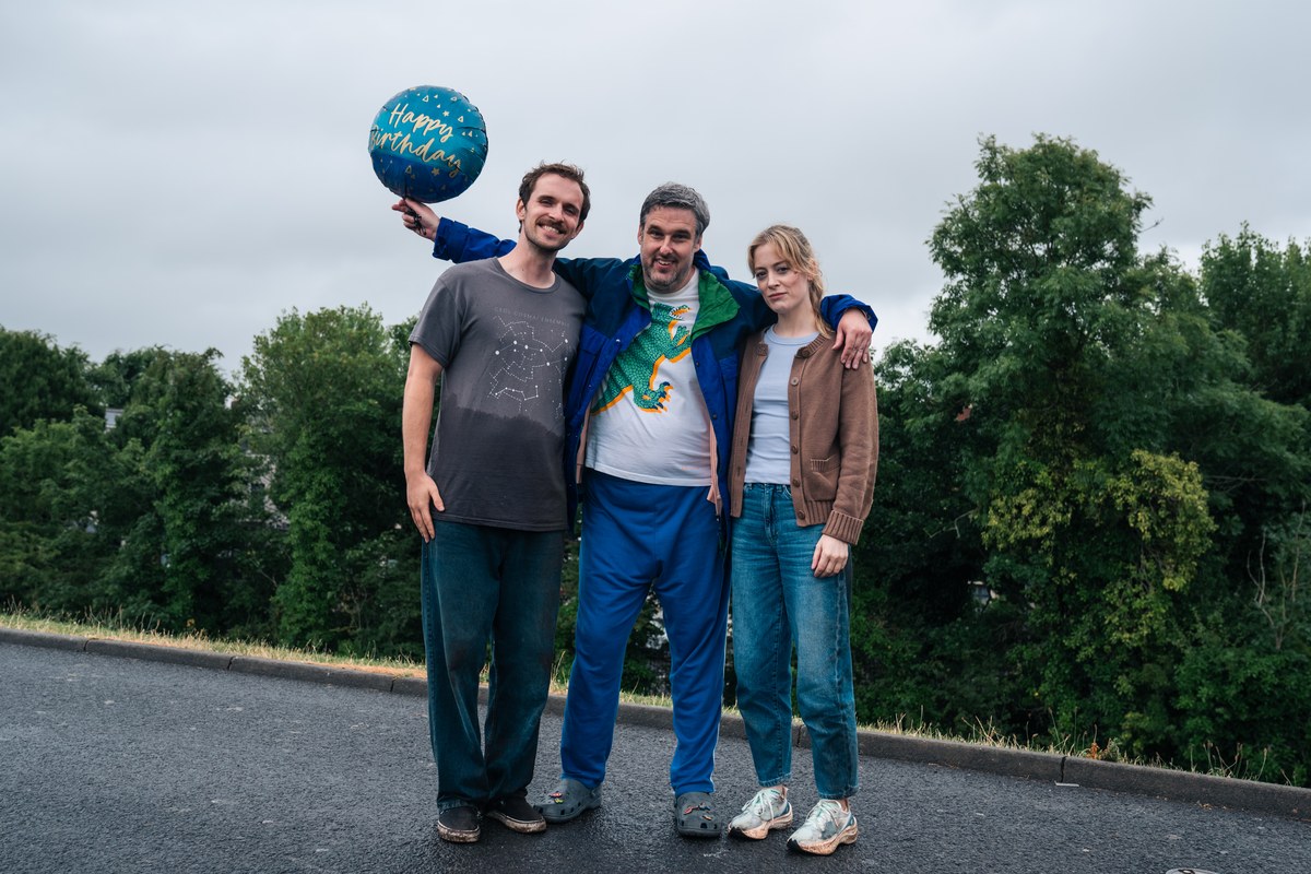 Vittorio Angelone as Francis, Lee Snodgrass as Cal and Hannah McClean as Sinead in Rewarding