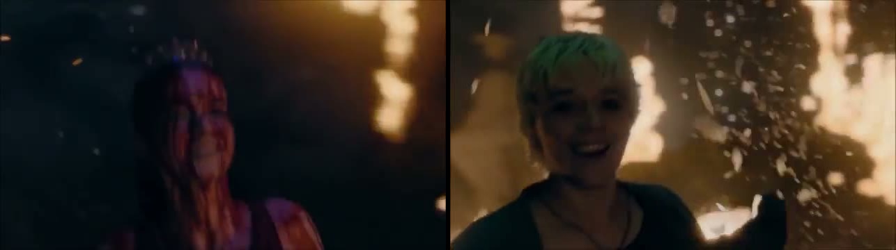 Summer H. Howell as Carrie White and Thalia Dudek as Emaline West dance in the street in the Carrie finale