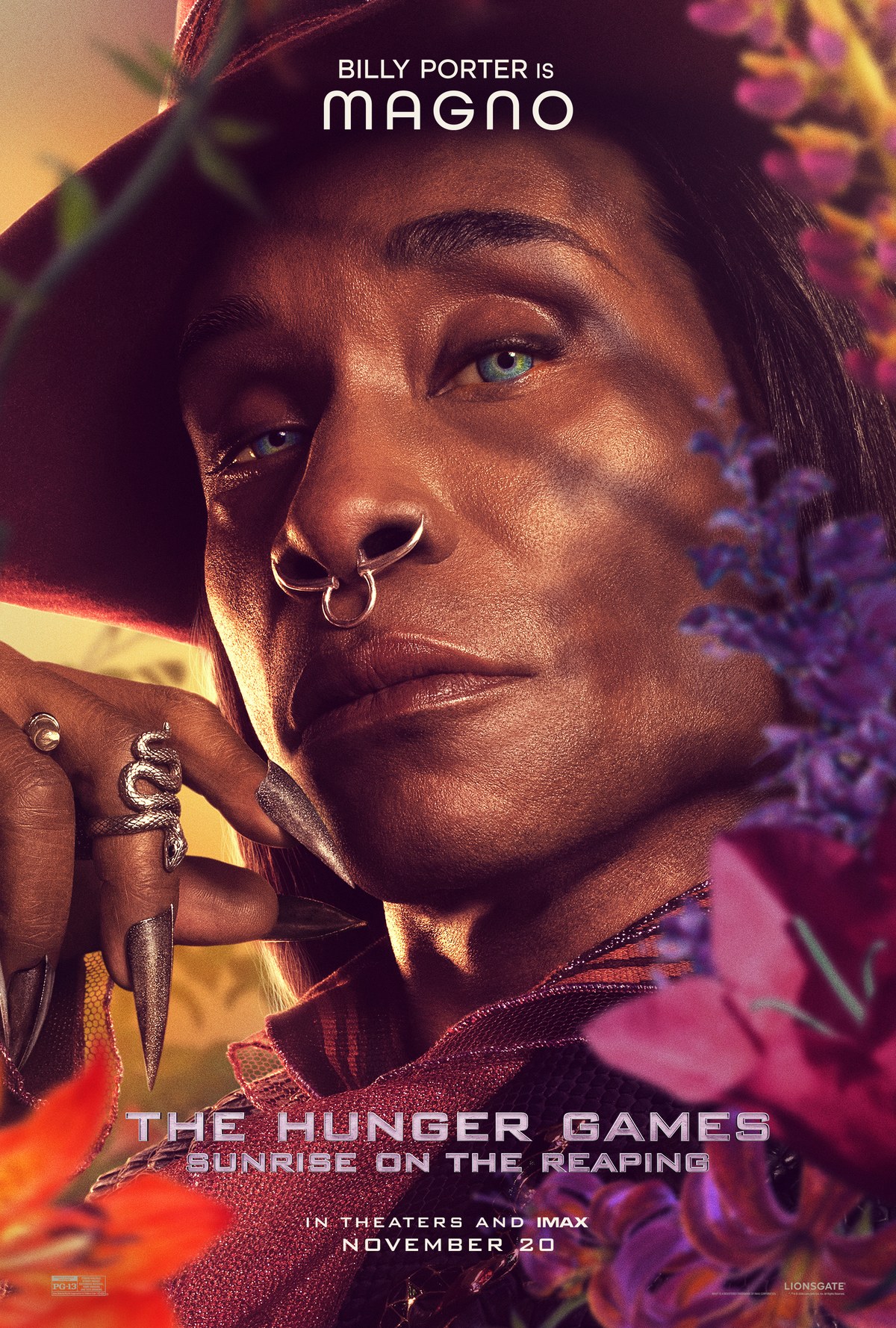 Billy Porter as Magno character poster for The Hunger Games: Sunrise on the Reaping