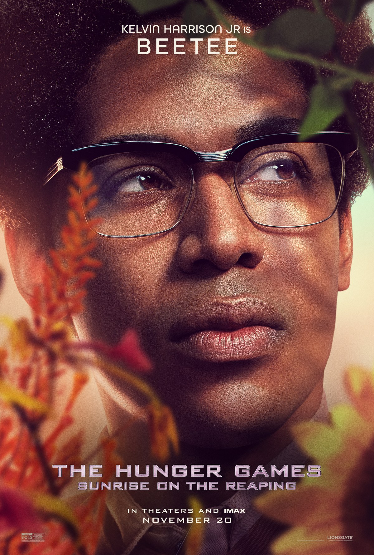 Kelvin Harrison Jr. as Beetee character poster for The Hunger Games: Sunrise on the Reaping
