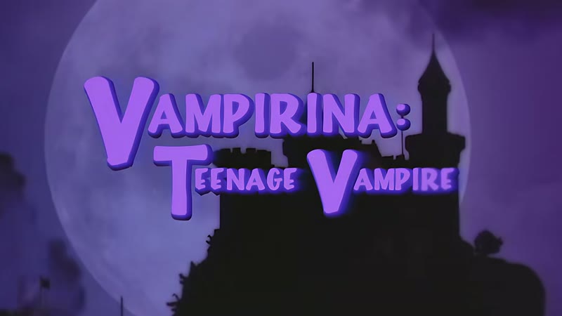 The Vampirina: Teenage Vampire season 2 title card over a moonlit castle