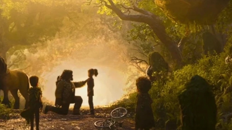 Prue McKeel, voiced by Peyton Elizabeth Lee, meets Brendan and the bandits in Laika's Wildwood